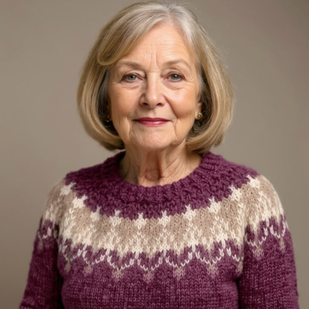 Angela - Vintažinis salos megztinis