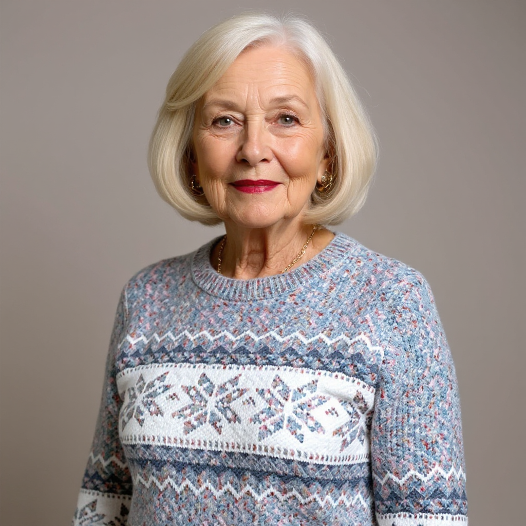 Caroline - Vintažinis salos megztinis