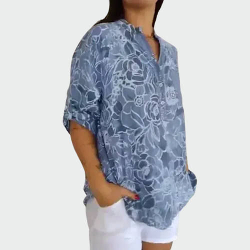 Miglė™ – Gėlėta palaidinė su vasarišku žavesiu