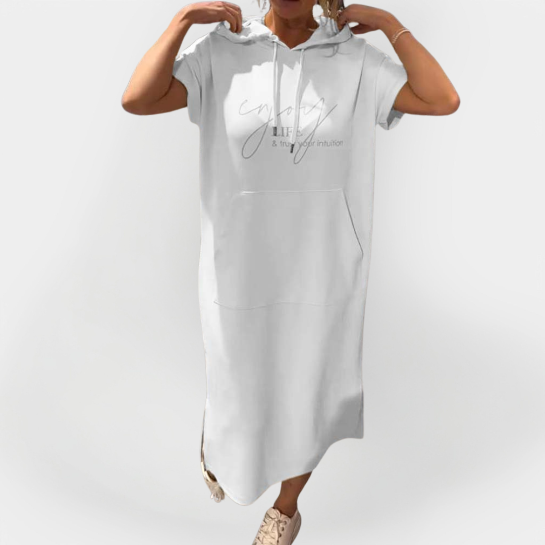 Kasdienis Suknelė su Kapišonu