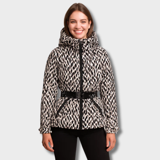 Eglė™ – Moteriška Pūkų Striukė su Diržu