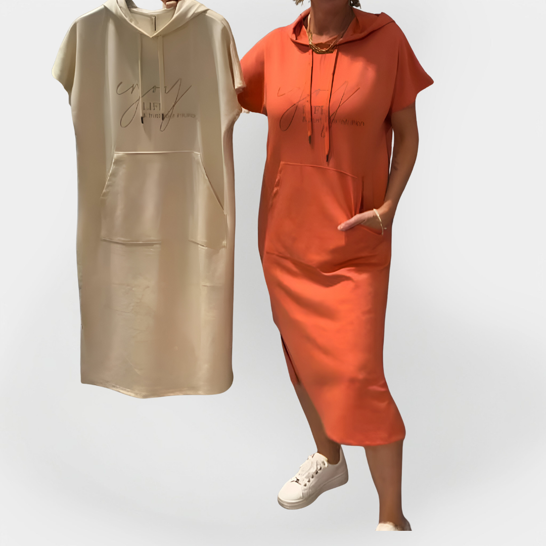 Kasdienis Suknelė su Kapišonu