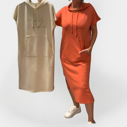 Kasdienis Suknelė su Kapišonu