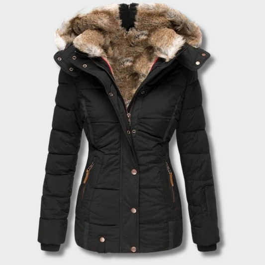 Aušra™ – šiltas žiemos paltas su gaubtu