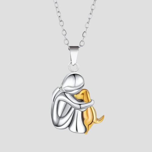 Elin - Kaklo papuošalas su šuns siluetu