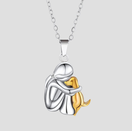 Elin - Kaklo papuošalas su šuns siluetu