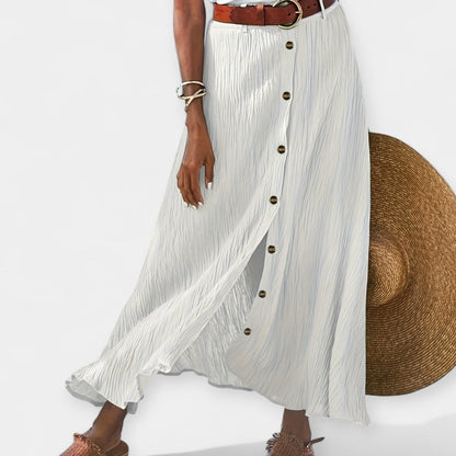 Elzė™ - Permatoma Midi Sijonas su Iškirpte