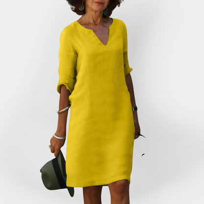 Kasdienis Suknelė su V Iškirpte