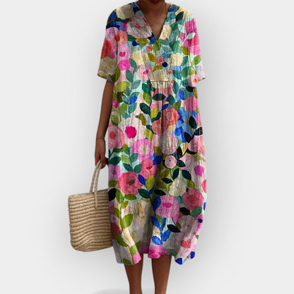 Gėlių Suknelė Vasaros Dienoms