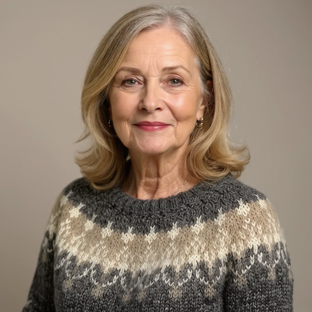 Angela - Vintažinis salos megztinis