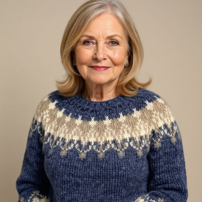 Angela - Vintažinis salos megztinis