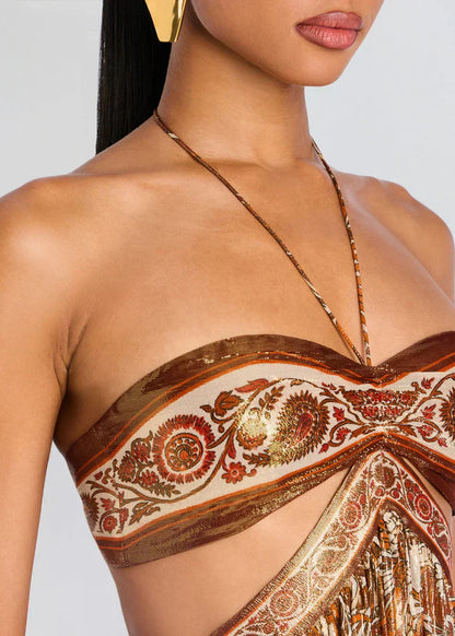 Maxi Suknelė Auksinė Aura