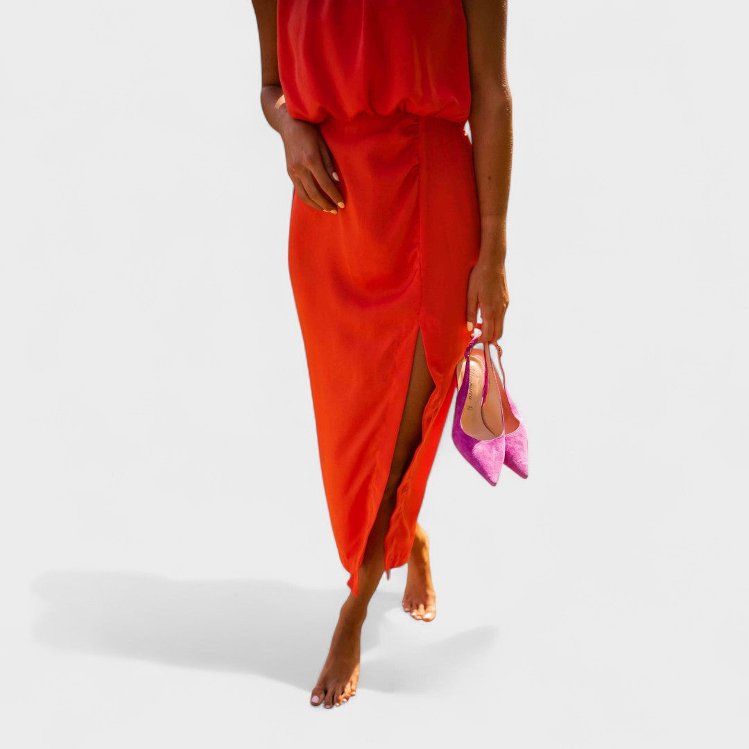 Laurinda - Grynos Elegancijos Suknelė