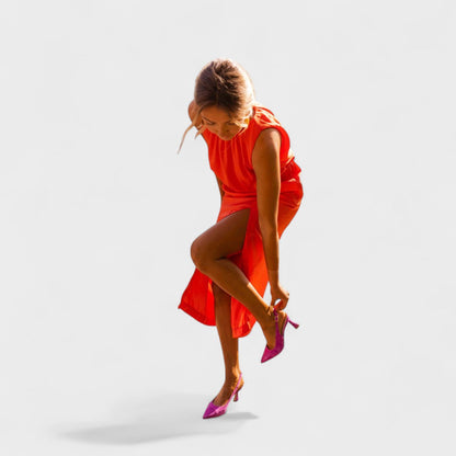 Laurinda - Grynos Elegancijos Suknelė