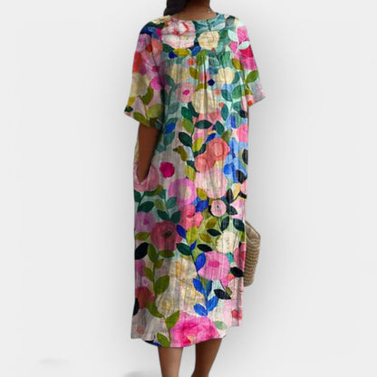 Gėlių Suknelė Vasaros Dienoms