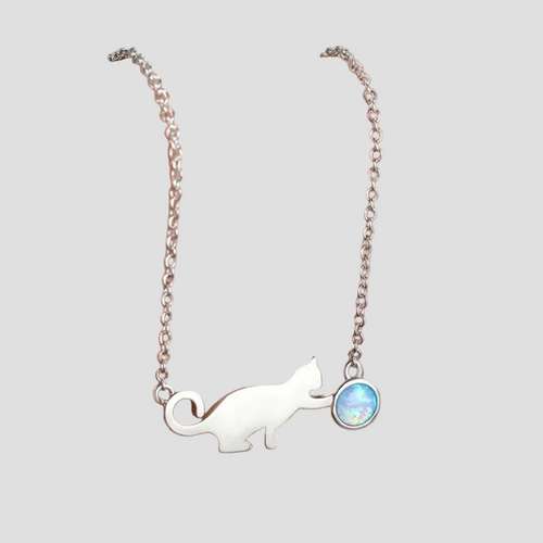 Bella - Kaklo grandinėlė su katinu